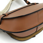 Loewe Gate Dual Mini Shoulder Bag Leather Camel — view 5