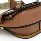 Loewe Gate Dual Mini Shoulder Bag Leather Camel — view 4