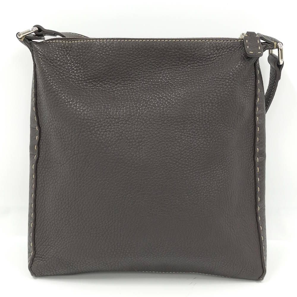 Fendi Selleria Shoulder Bag Leather Brown — view 2
