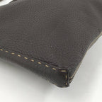 Fendi Selleria Shoulder Bag Leather Brown — view 3