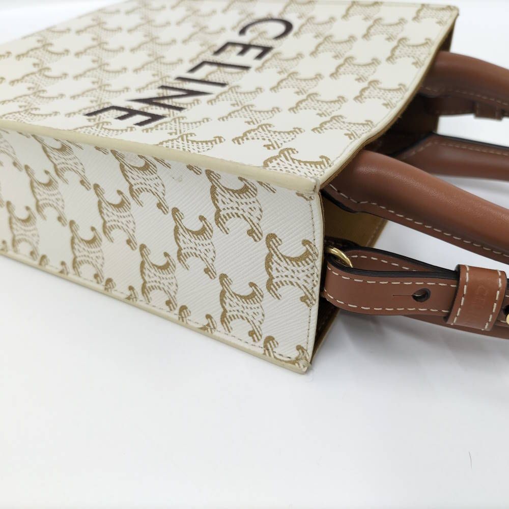 Celine Mini Vertical Cover 2-Way Bag Cream — view 5