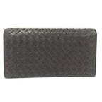 Bottega Veneta Bifold Wallet Intrecciato Leather Dark Brown — view 4