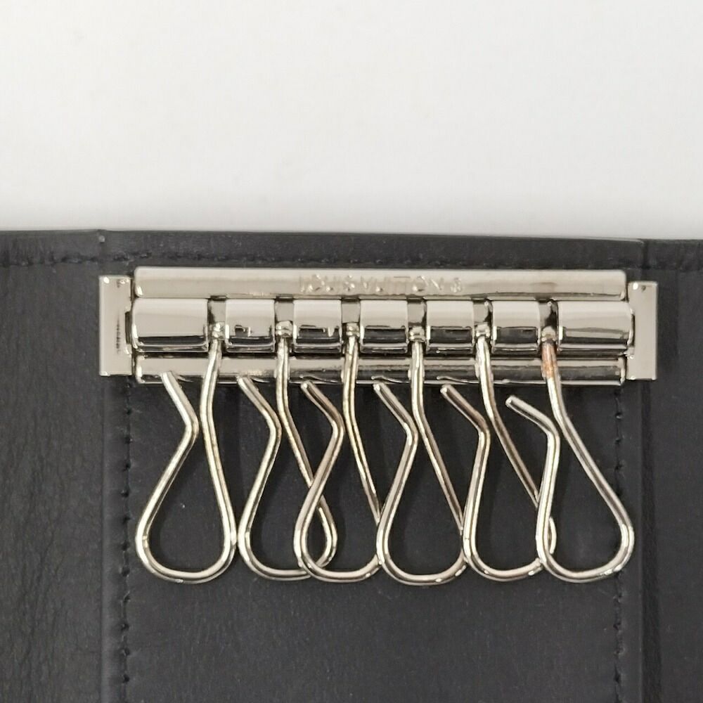 Louis Vuitton Multicles 6 Key Case Taurillon Noir Black Key Holder — view 8