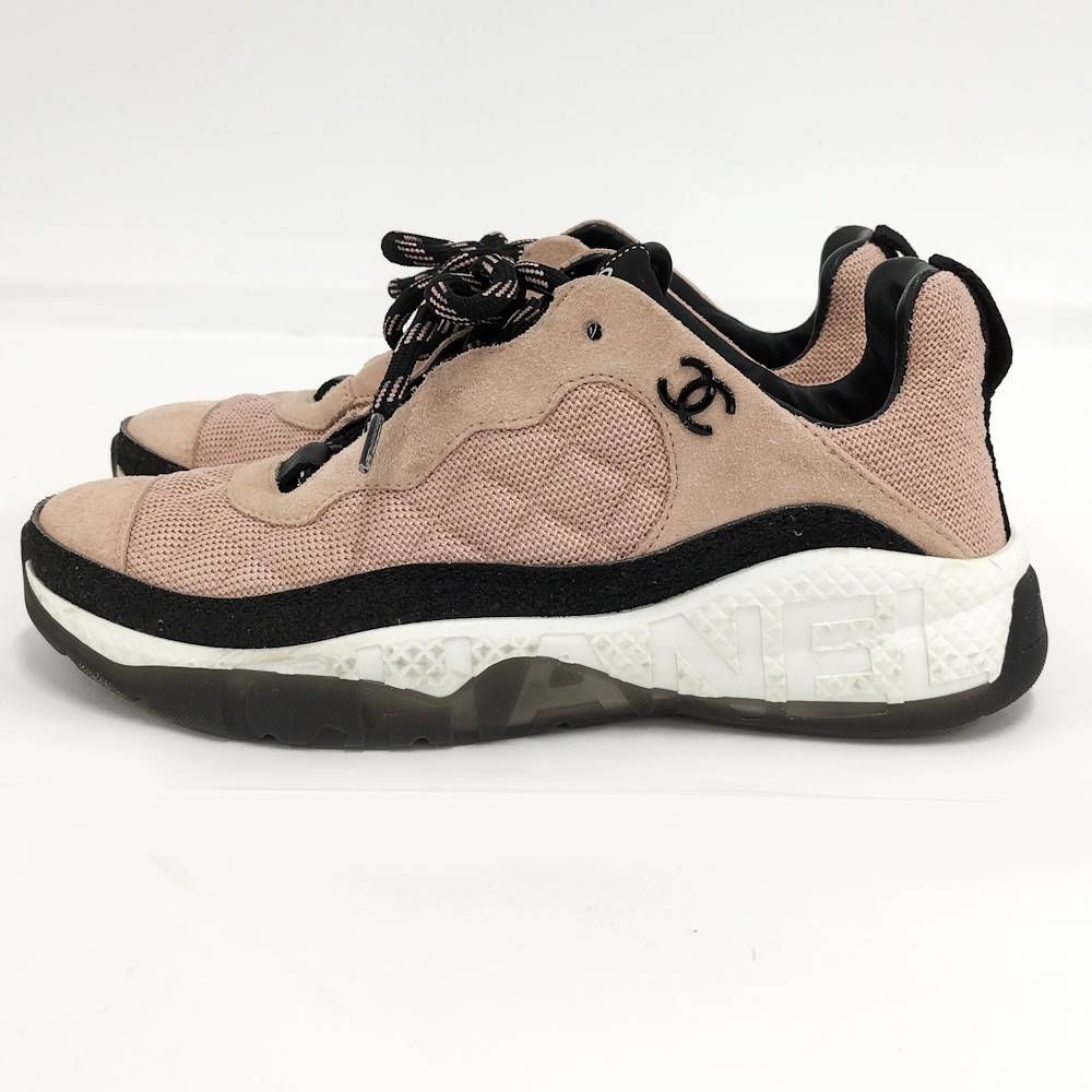 Chanel Sneakers Shoes Pink 38 — view 2