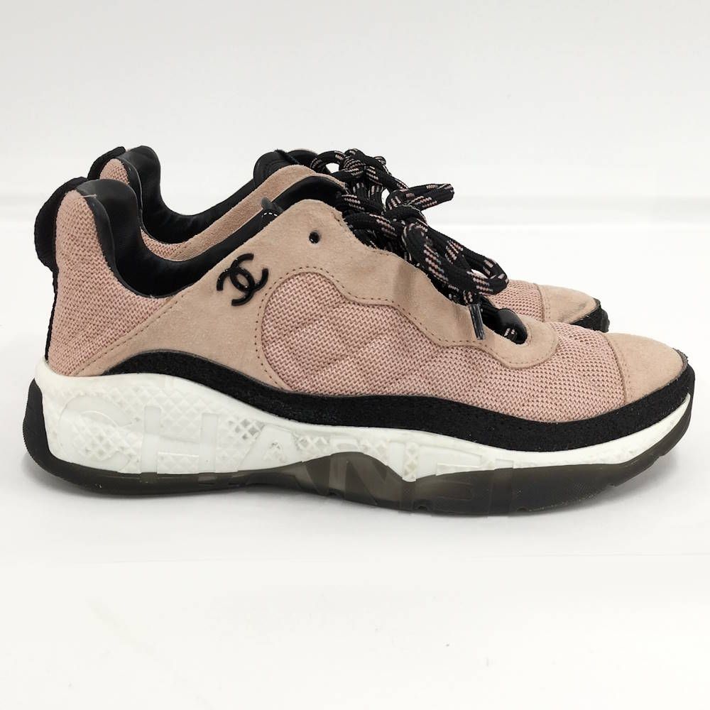 Chanel Sneakers Shoes Pink 38 — view 3