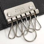 Gucci 6 Key Case Leather Black Silver 0416 Key Holder — view 8