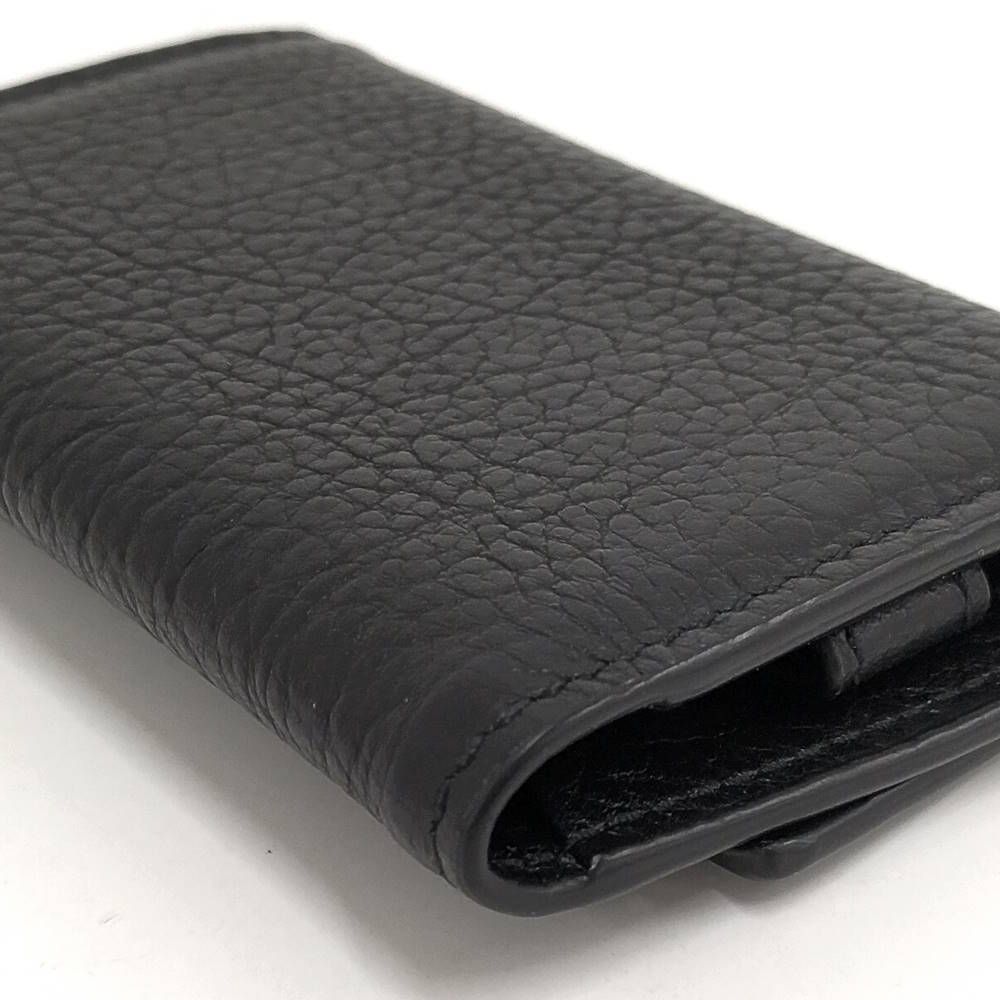Gucci 6 Key Case Leather Black Silver 0416 Key Holder — view 5