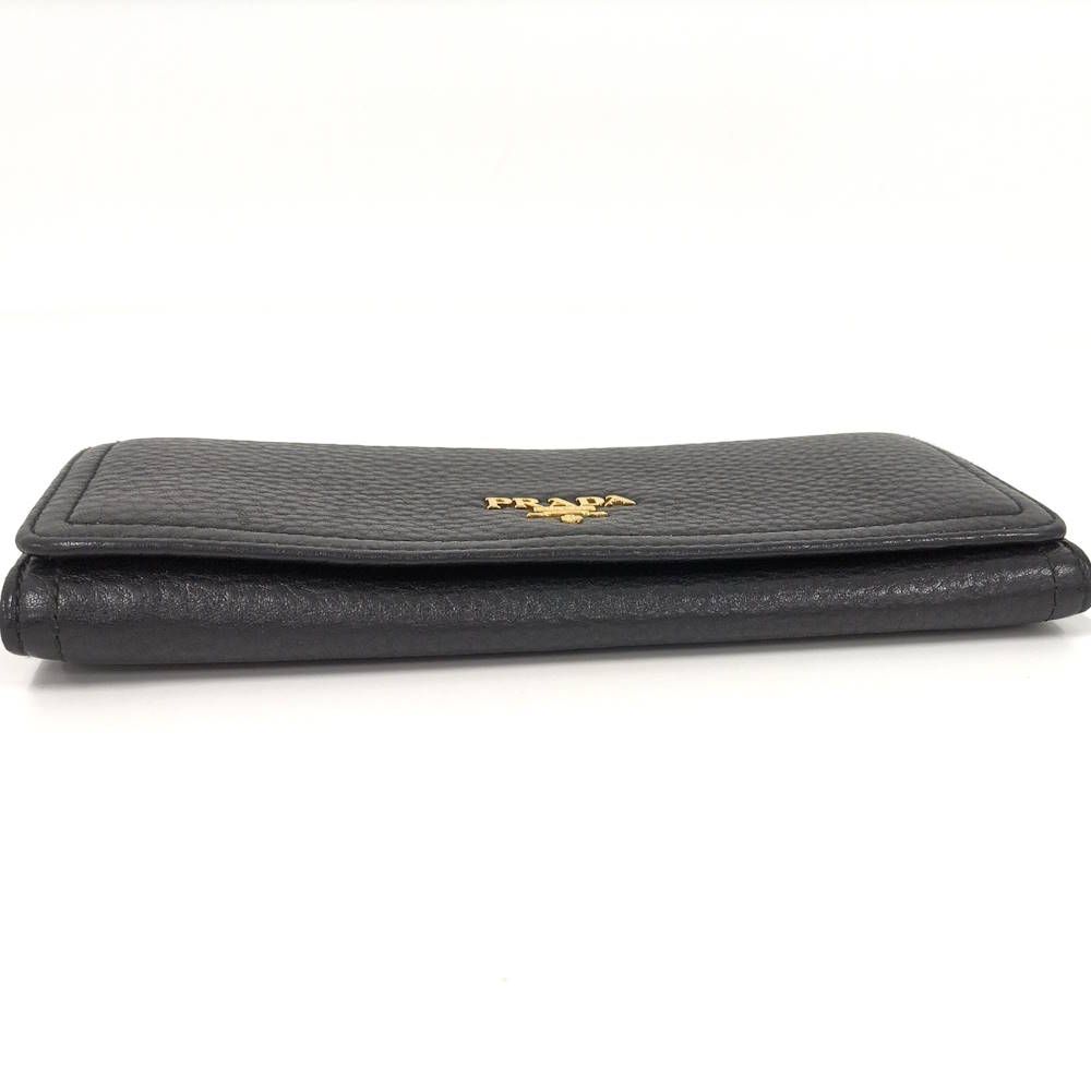 Prada Vitello Daino Wallet Leather Black — view 7