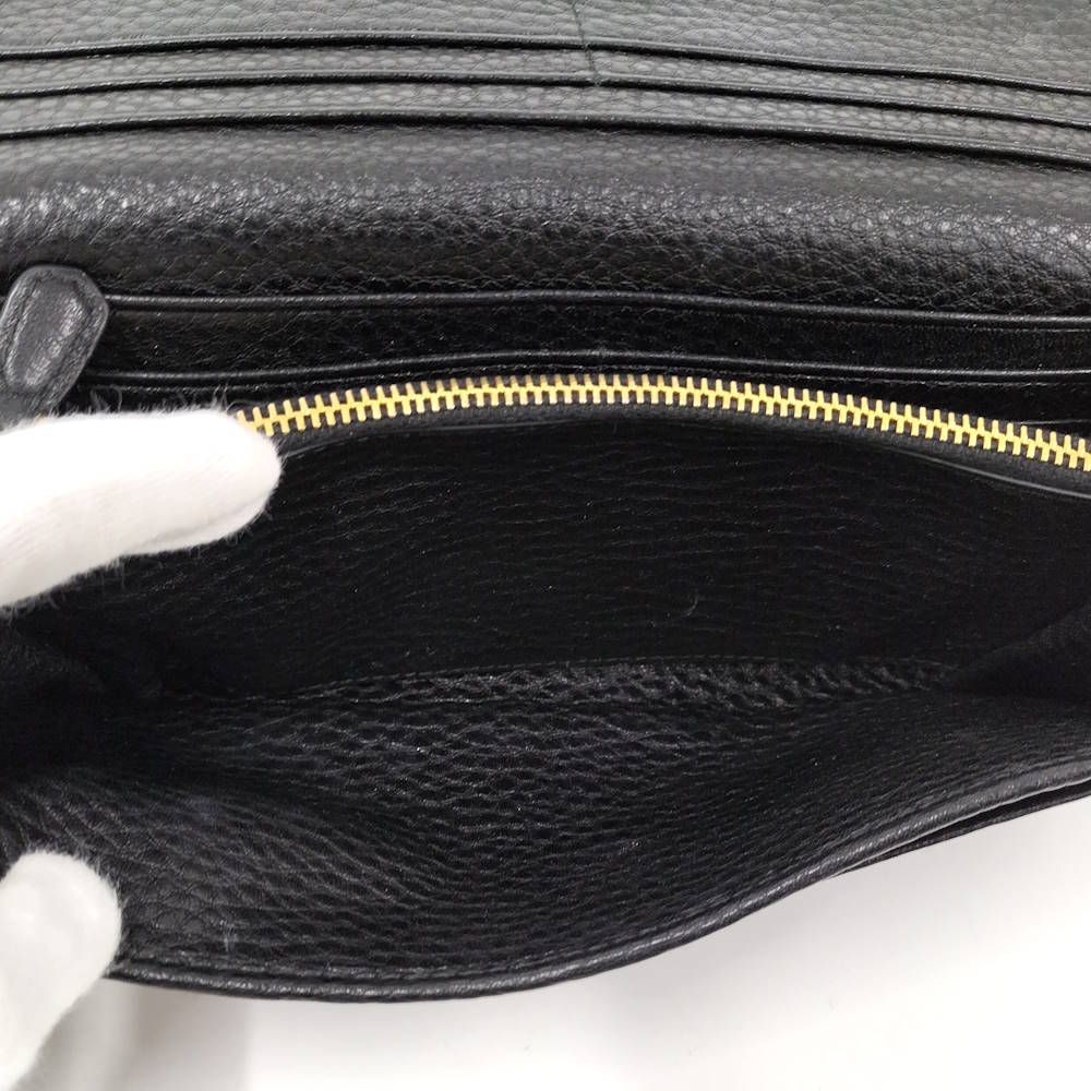 Prada Vitello Daino Wallet Leather Black — view 9