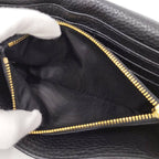 Prada Vitello Daino Wallet Leather Black — view 8