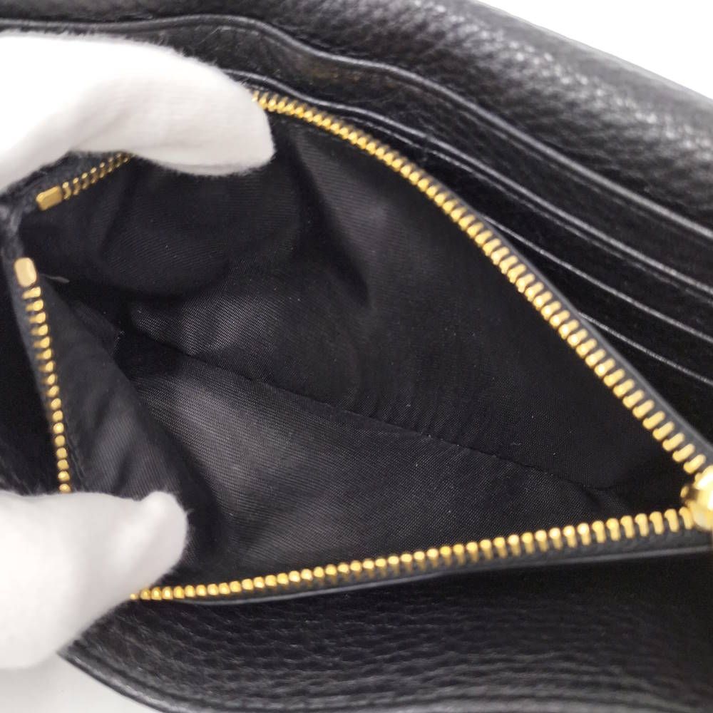 Prada Vitello Daino Wallet Leather Black — view 8
