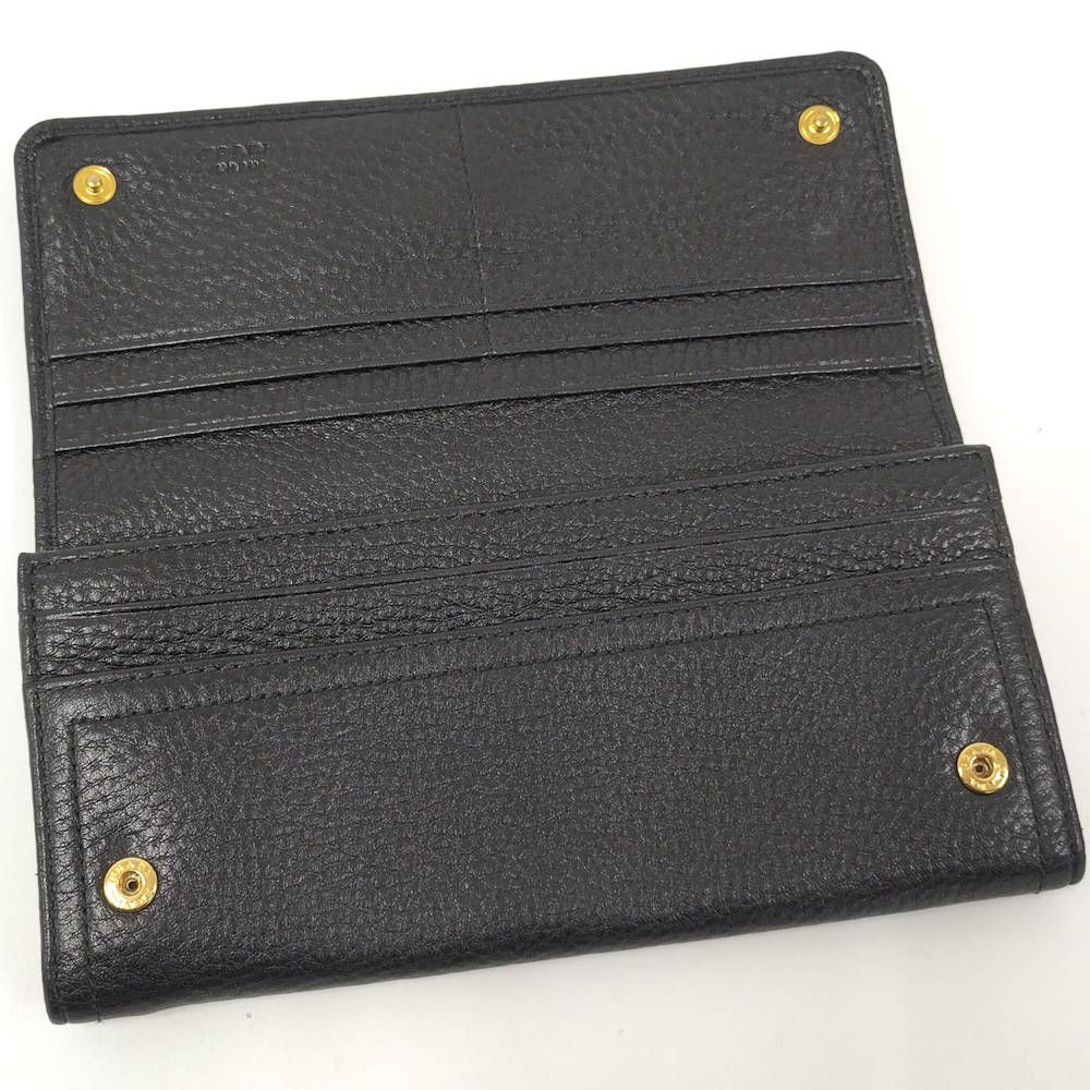 Prada Vitello Daino Wallet Leather Black — view 3