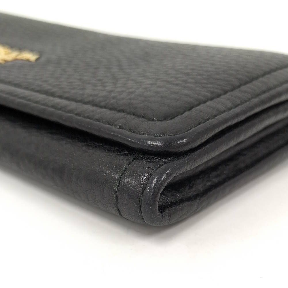 Prada Vitello Daino Wallet Leather Black — view 5
