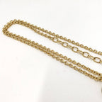Chanel Necklace Heart CC Logo Plated Gold — view 5