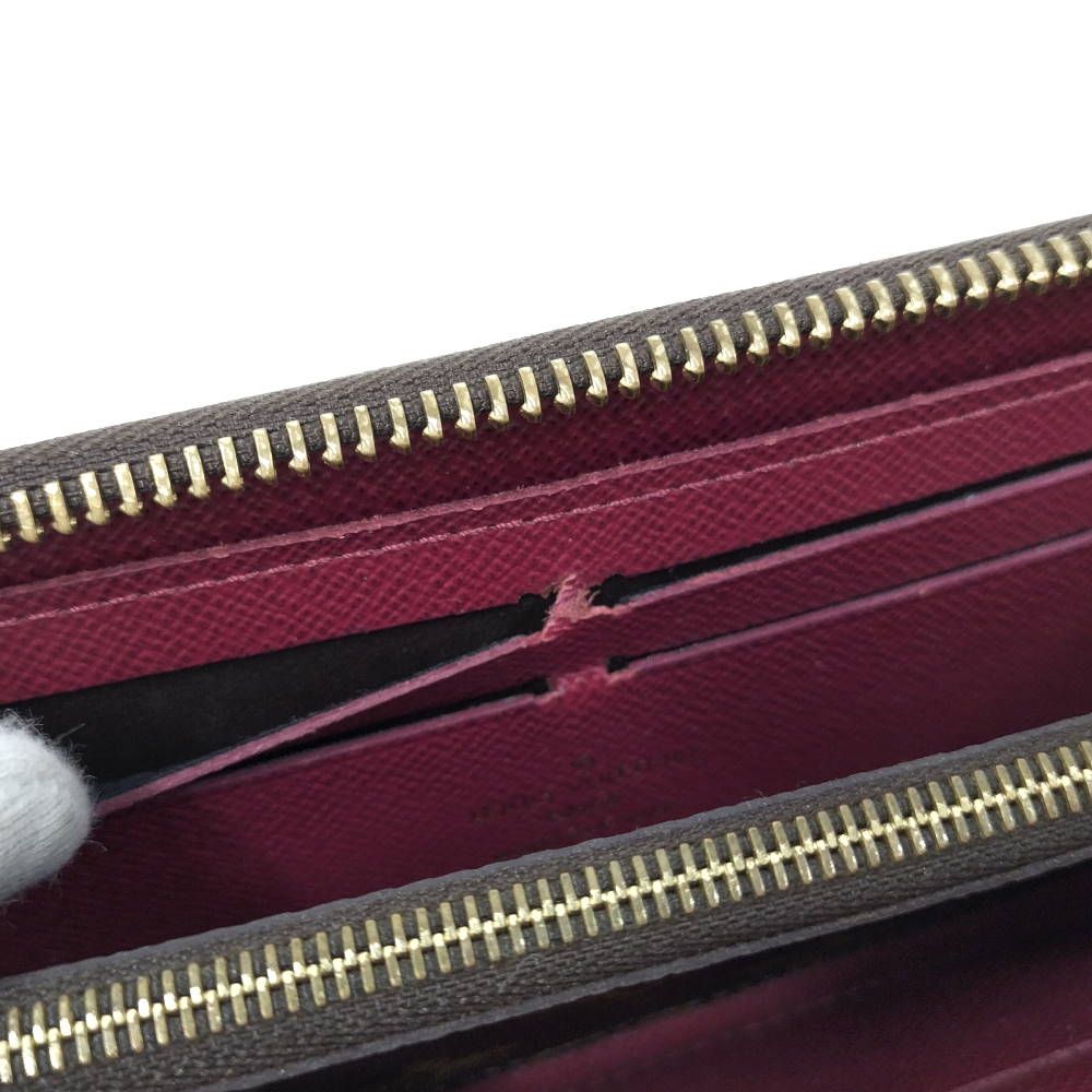 Louis Vuitton Portefeuille Clemence Zip Around Wallet Monogram Fuchsia Pink — view 8