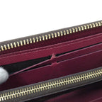 Louis Vuitton Portefeuille Clemence Zip Around Wallet Monogram Fuchsia Pink — view 8