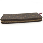 Louis Vuitton Portefeuille Clemence Zip Around Wallet Monogram Fuchsia Pink — view 6