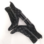 Louis Vuitton Short Boots Silhouette Line 39 Velour Black — view 5