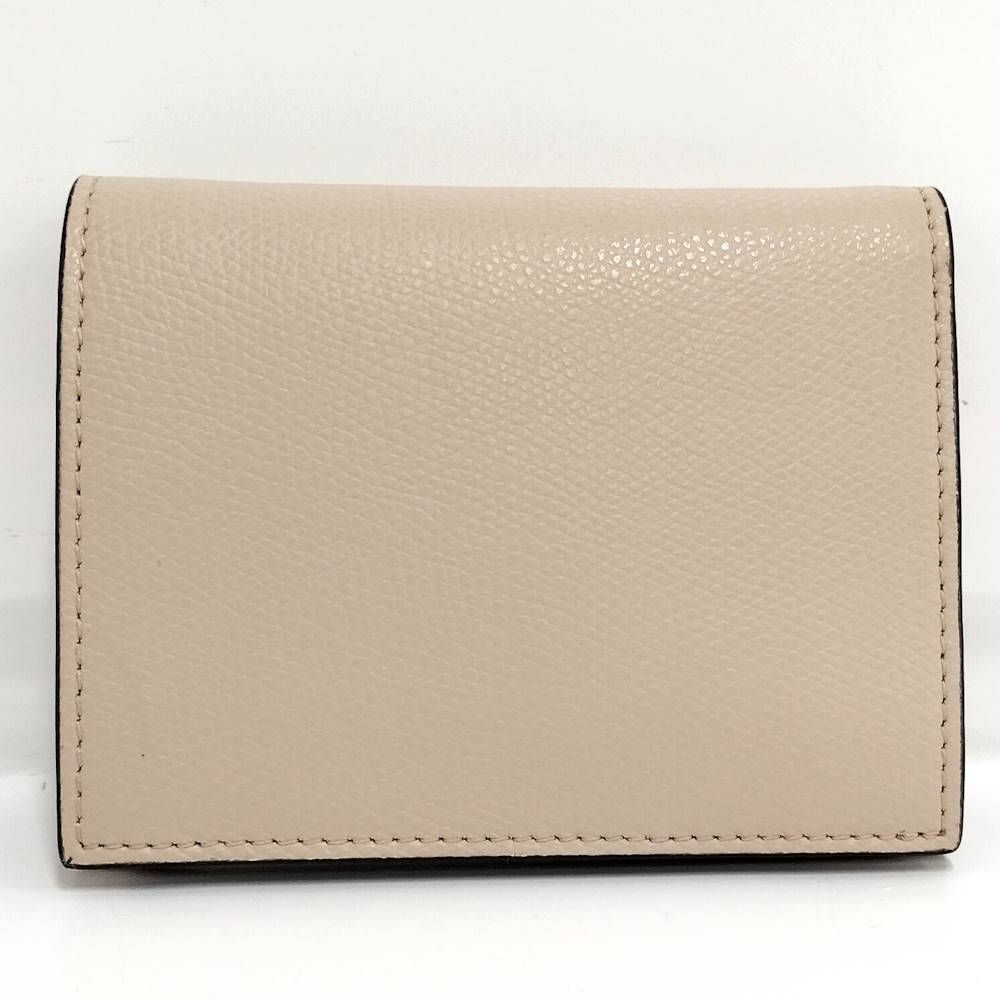 Fendi Bifold Wallet Is Leather Beige — view 3