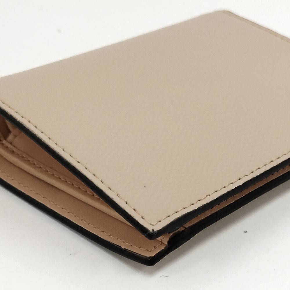 Fendi Bifold Wallet Is Leather Beige — view 6