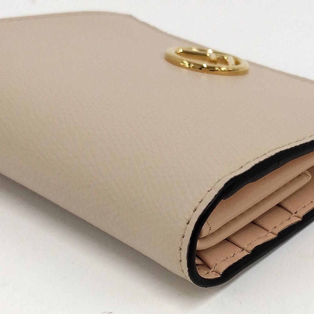 Fendi Bifold Wallet Is Leather Beige — view 4
