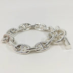 Hermes Bracelet Chaine D'ancre MM Silver — view 2