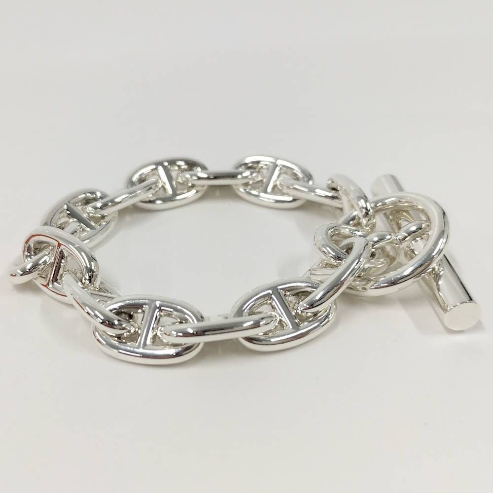 Hermes Bracelet Chaine D'ancre MM Silver — view 2