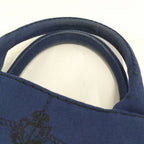 Prada Canapa Tote 2-Way Canvas Blue — view 7