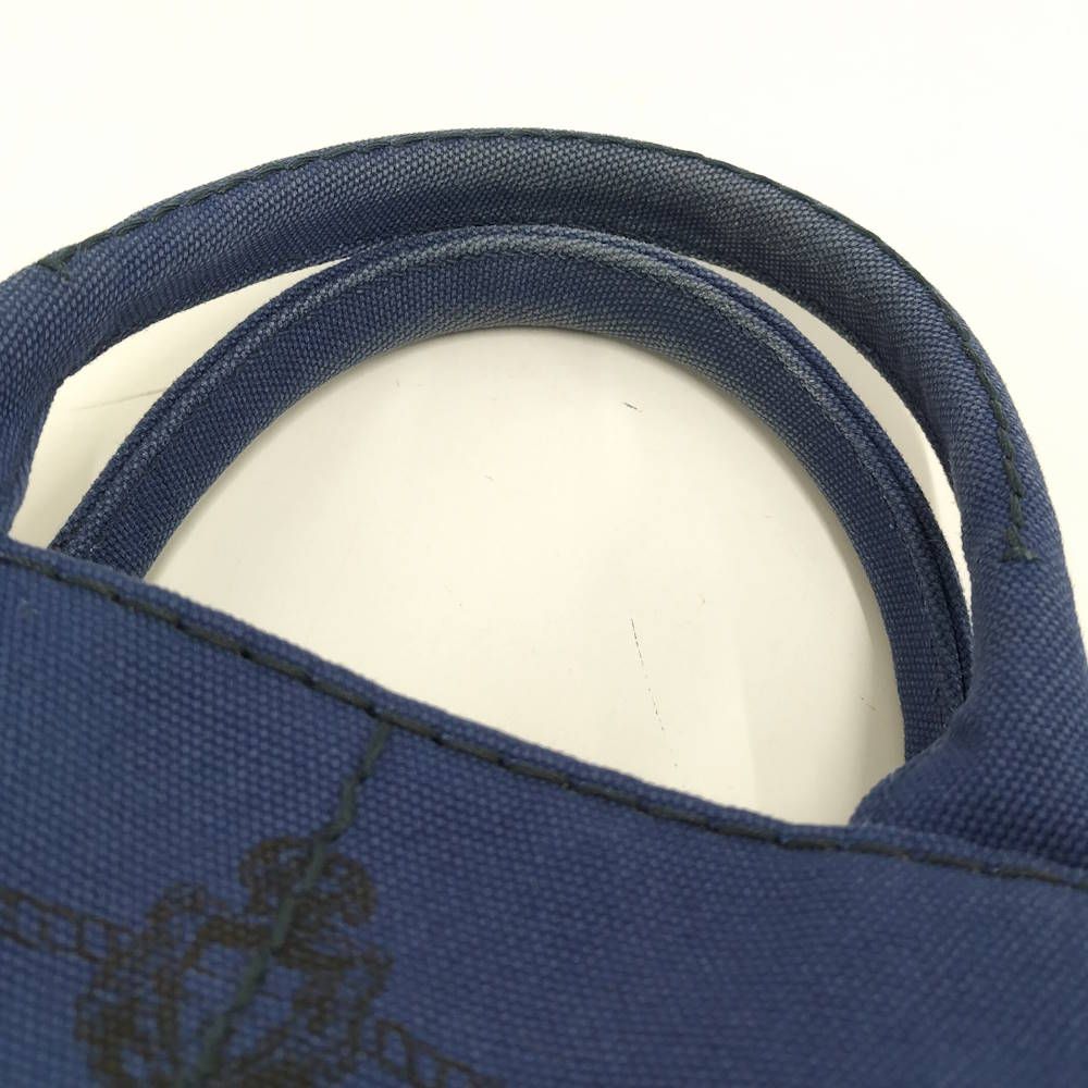 Prada Canapa Tote 2-Way Canvas Blue — view 7