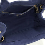 Prada Canapa Tote 2-Way Canvas Blue — view 9