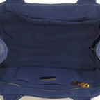Prada Canapa Tote 2-Way Canvas Blue — view 8
