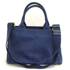 Prada Canapa Tote 2-Way Canvas Blue — view 2