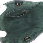 Celine Sangles Small Bucket Shoulder Bag Leather Green — view 8