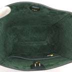 Celine Sangles Small Bucket Shoulder Bag Leather Green — view 7