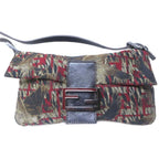 Fendi Mamma Bucket Shoulder Bag Bird Print Zucca Pattern Logo Leather Hawk — view 3