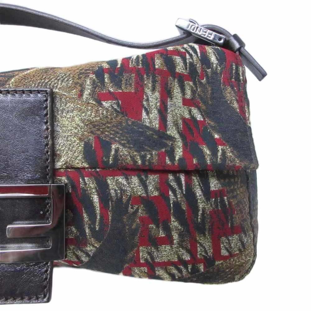 Fendi Mamma Bucket Shoulder Bag Bird Print Zucca Pattern Logo Leather Hawk — view 4