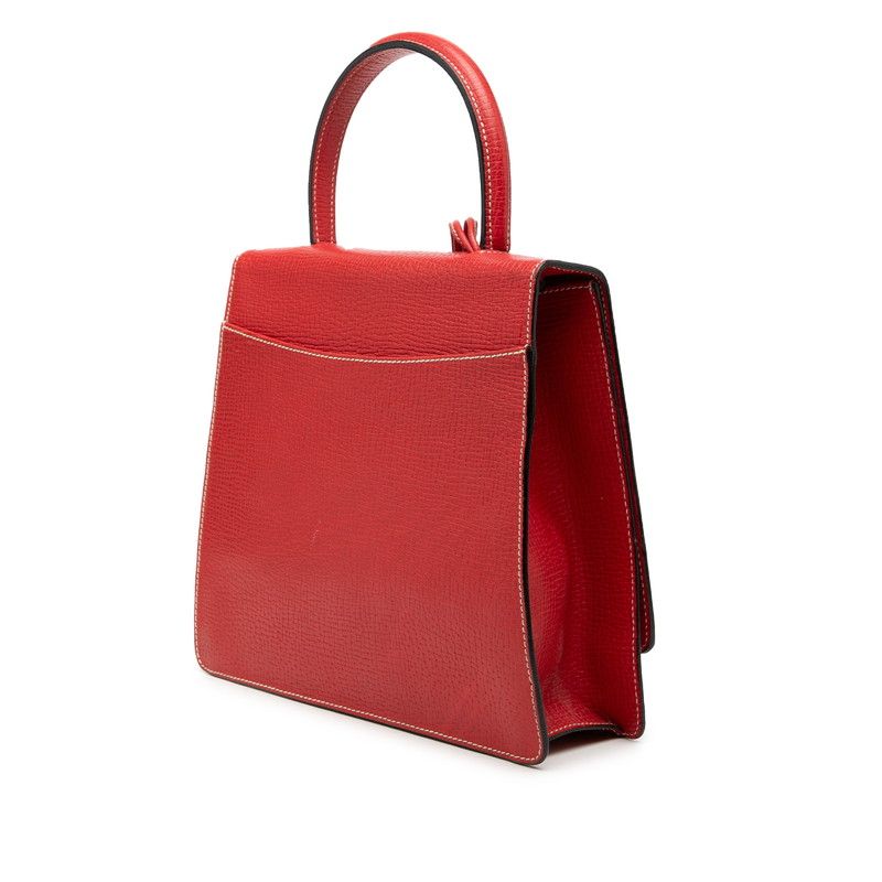Loewe Barcelona 2-Way Shoulder Bag Red Leather — view 2