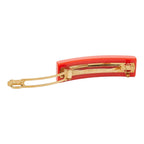 Louis Vuitton Studded Barrette Hair Orange Gold Plastic Plated — view 3