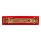 Louis Vuitton Studded Barrette Hair Orange Gold Plastic Plated — view 2