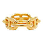 Hermes Lucade Chaine D'ancre Scarf Ring Gold Plated — view 4