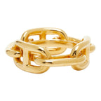 Hermes Lucade Chaine D'ancre Scarf Ring Gold Plated — view 4
