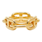 Hermes Lucade Chaine D'ancre Scarf Ring Gold Plated — view 5
