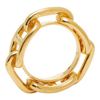 Hermes Lucade Chaine D'ancre Scarf Ring Gold Plated — view 6