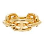 Hermes Lucade Chaine D'ancre Scarf Ring Gold Plated — view 2