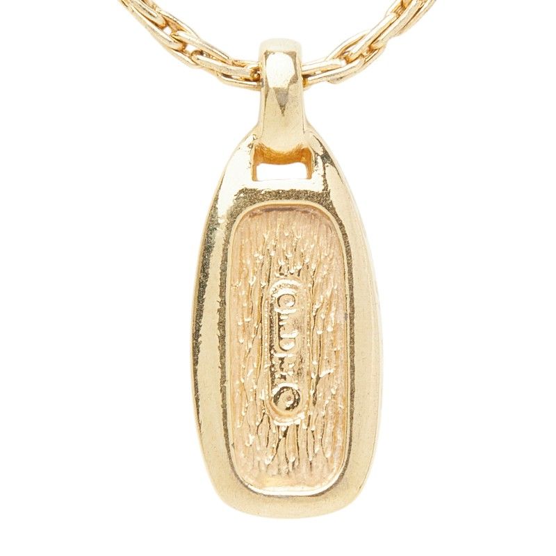 Dior Logo Necklace Gold Plated — view 3