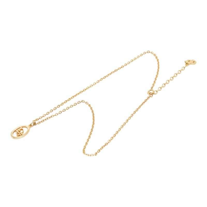 Dior Logo Necklace Gold Plated — view 4