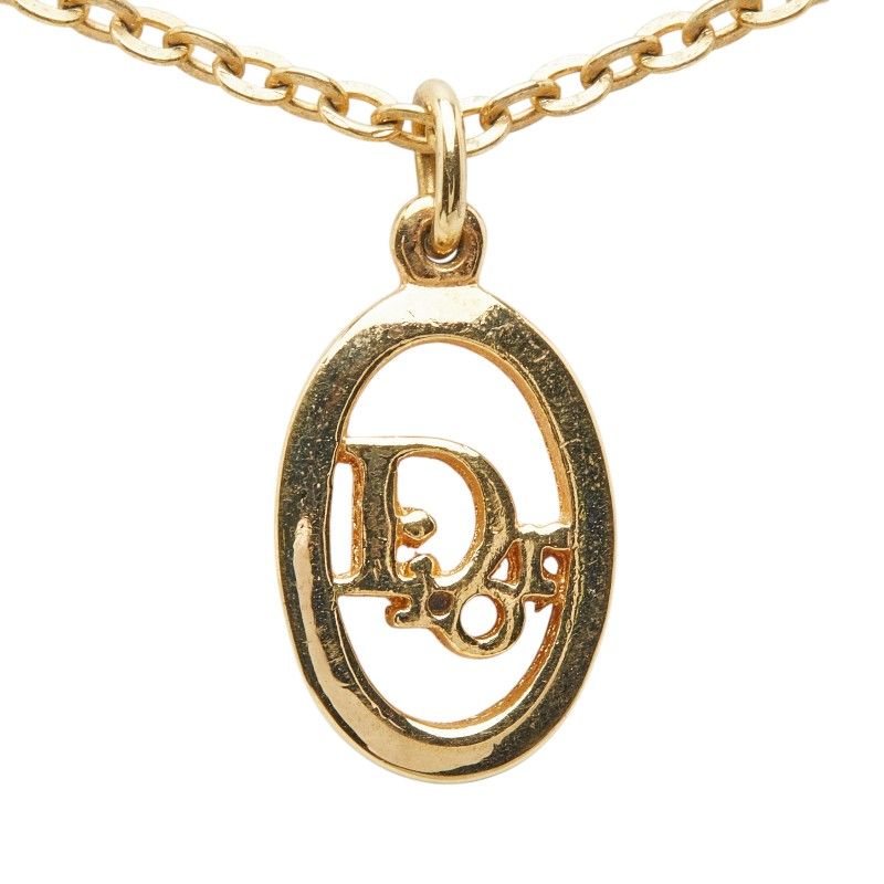 Dior Logo Necklace Gold Plated — view 2