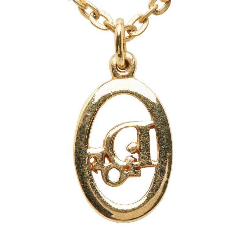 Dior Logo Necklace Gold Plated — view 3