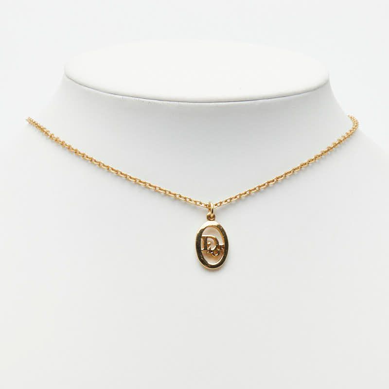Dior Logo Necklace Gold Plated — view 7