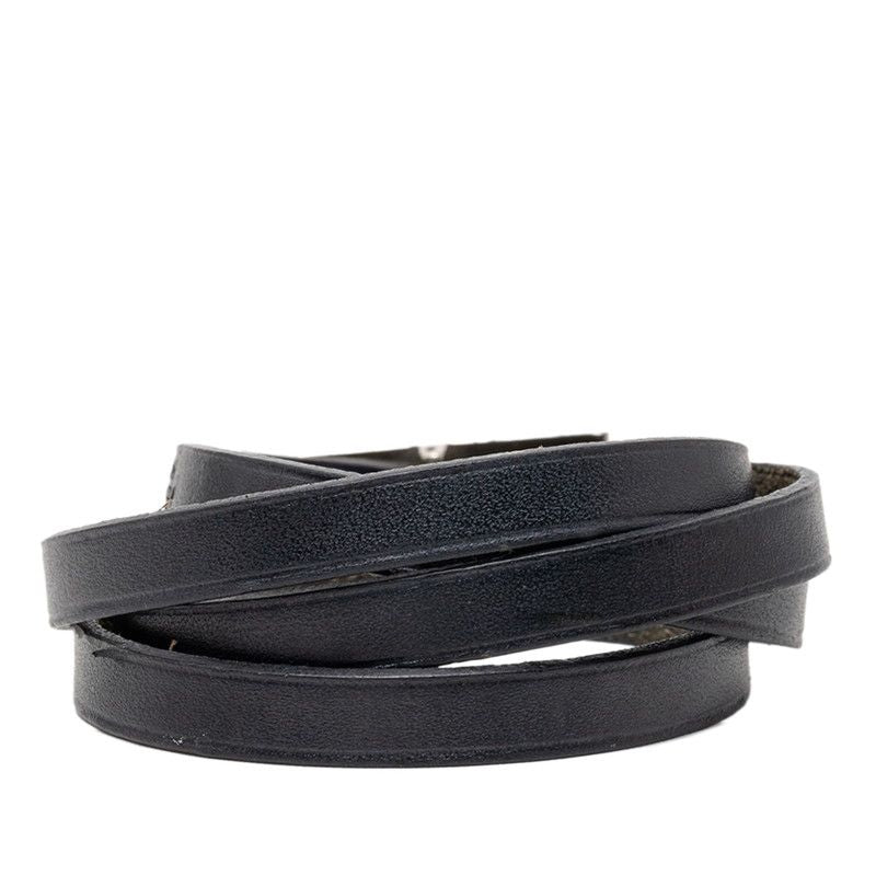 Hermes Api Long Bracelet Black Leather — view 3